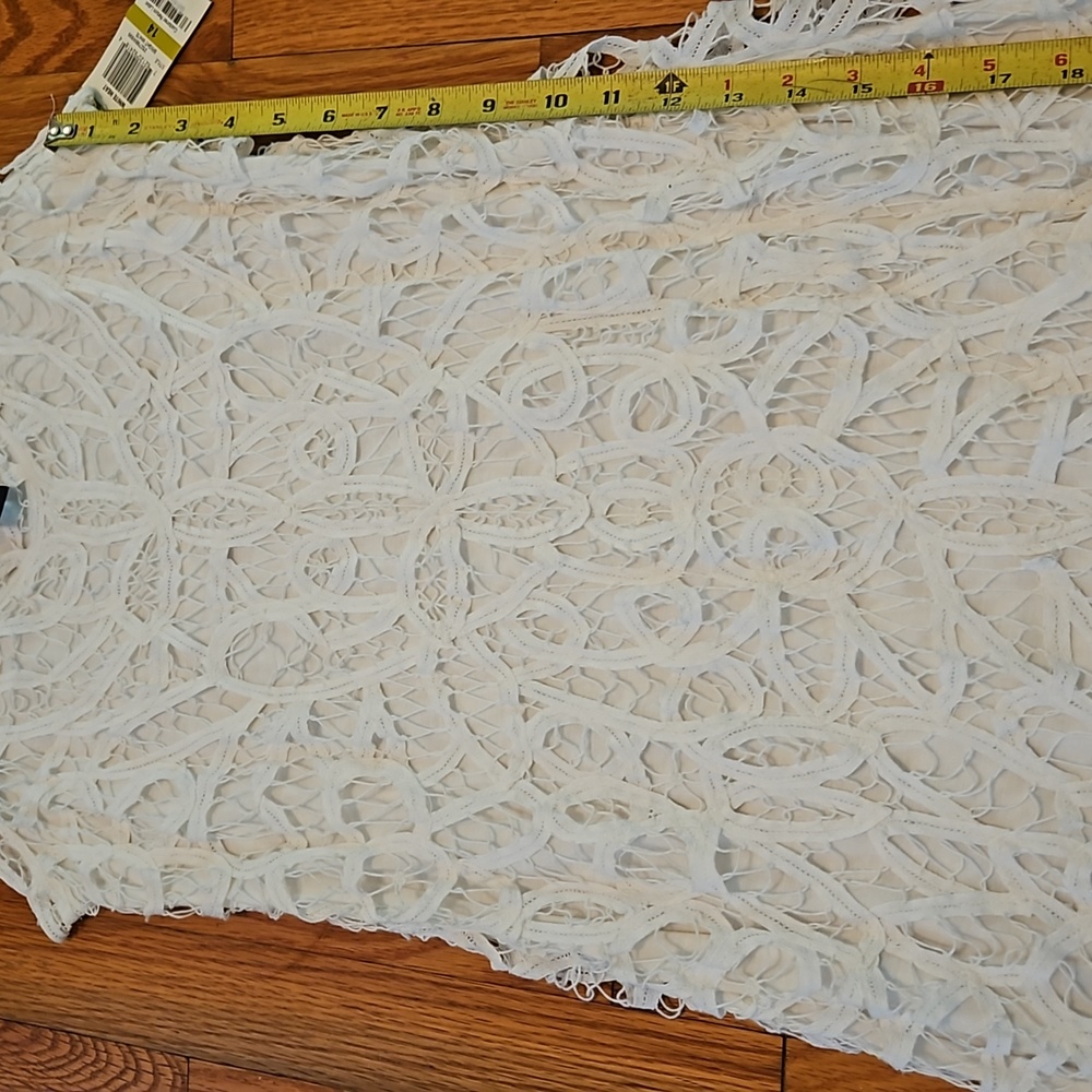 NWT INC Lace Dress (Bright White) - Picture 7 of 10